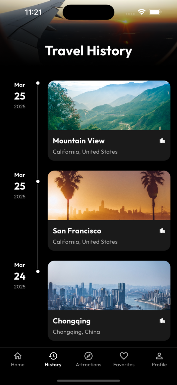 City Information Screen